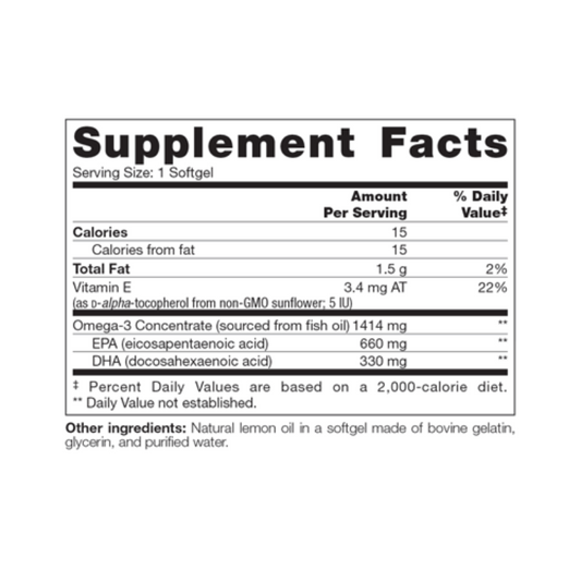 Trident SAP 66:33 Lemon 120 Softgels