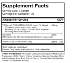 TruEase + Curcumin 30 Softgels