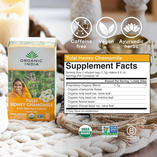 Tulsi Honey Chamomile 18 Bags