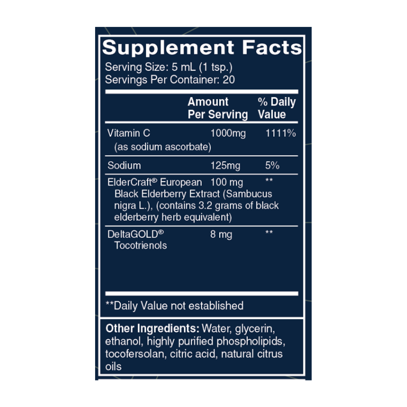 Vitamin C + Elderberry 3.38 fl oz
