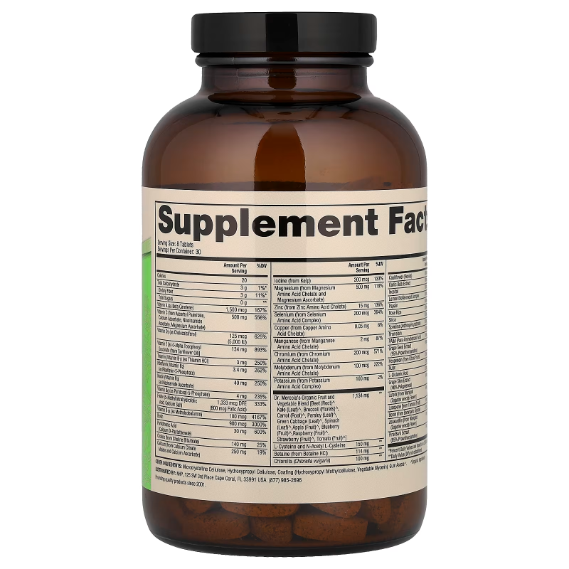 Whole-Food Complex with added multivitamin 240tabs
