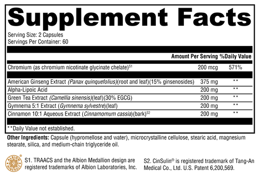 CinnDromeX™ 120 Capsules