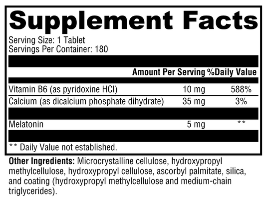 Melatonin CR 180 Tablets