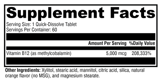 Methylcobalamin 60 Tablets