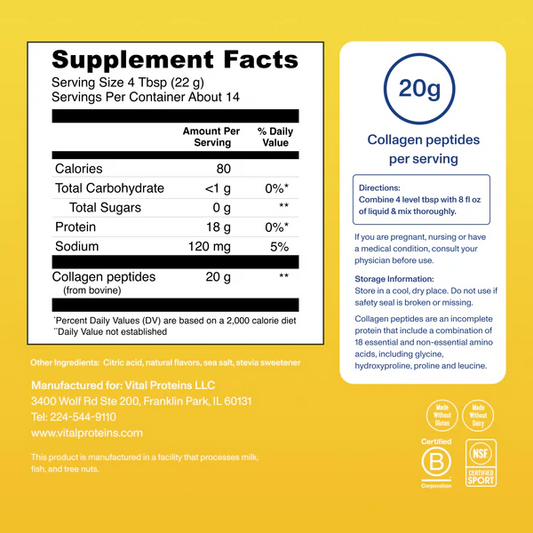 Collagen Peptides Lemon 14 Servings