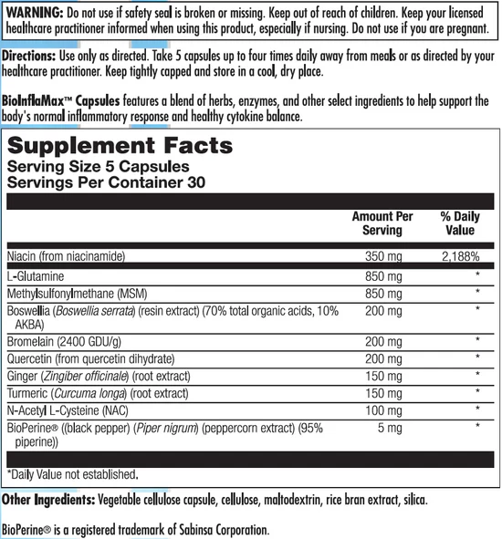 BioInflaMax 150 Capsules