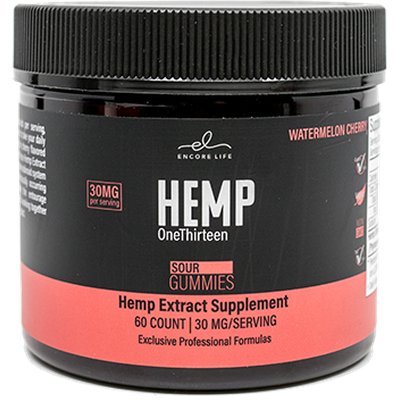 HEMP OneThirteen Sour Gummies Watermelon Cherry 60 Gummies