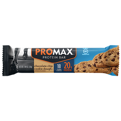 PROMAX Protein Bar Chocolate Chip Cookie Dough 12 Bars
