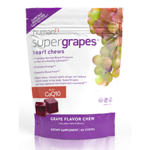 SuperGrapes Heart Chews  60 Chews