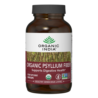 Organic Psyllium Fiber 180 Capsules