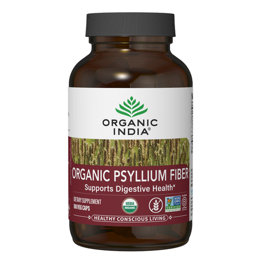 Organic Psyllium Fiber 180 Capsules