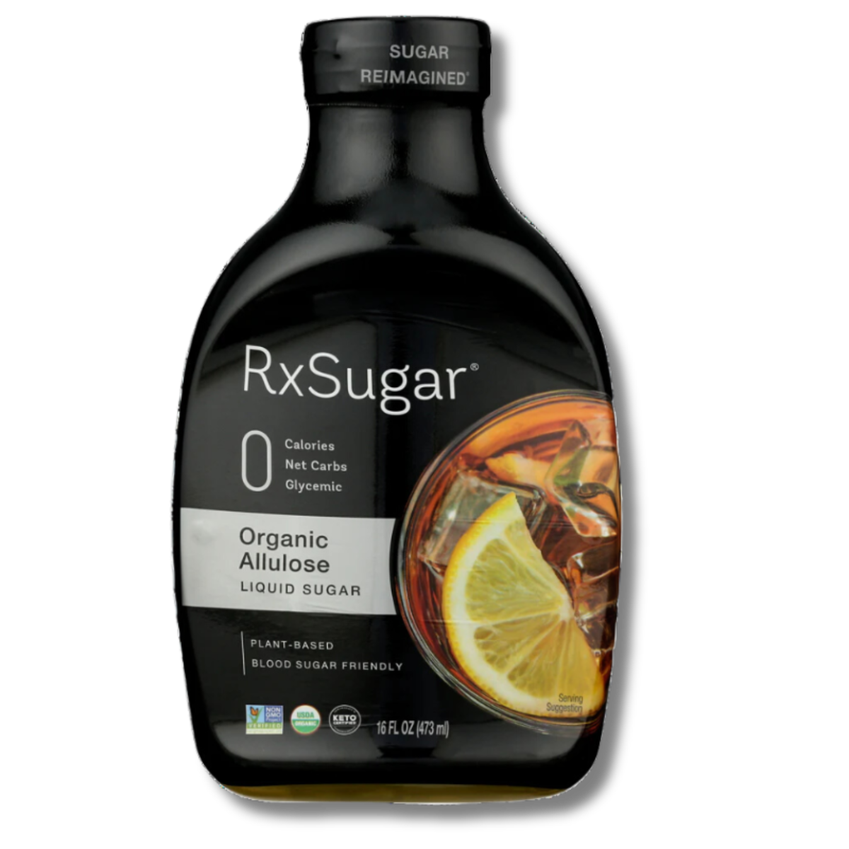 RxSugar® Organic Allulose Liquid Sugar 16 fl oz