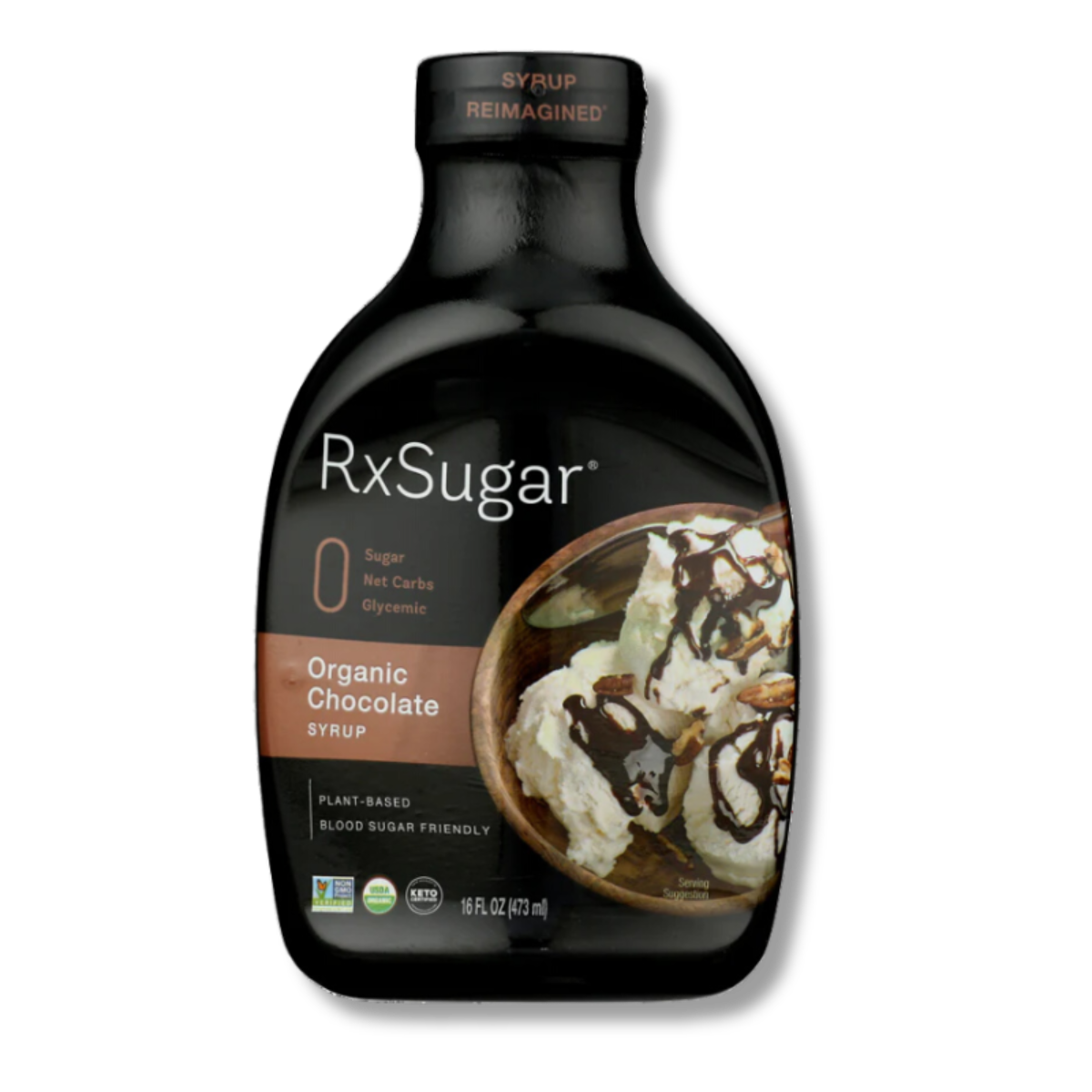 RxSugar® Organic Chocolate Syrup 16 fl oz