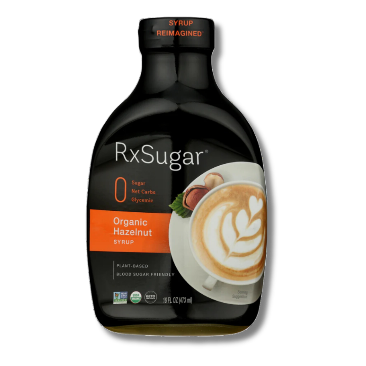 RxSugar® Organic Hazelnut Syrup 16 fl oz