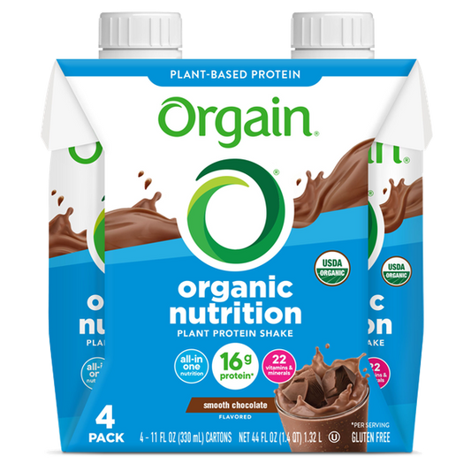 Vegan Organic Nutrition Shake Smooth Chocolate 4 Pack