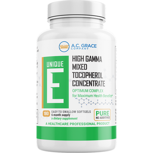 UNIQUE E High Gamma Mixed Tocopherol 180 Softgels