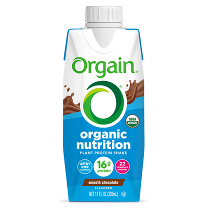 Vegan Organic Nutrition Shake Smooth Chocolate Single Serving Pack