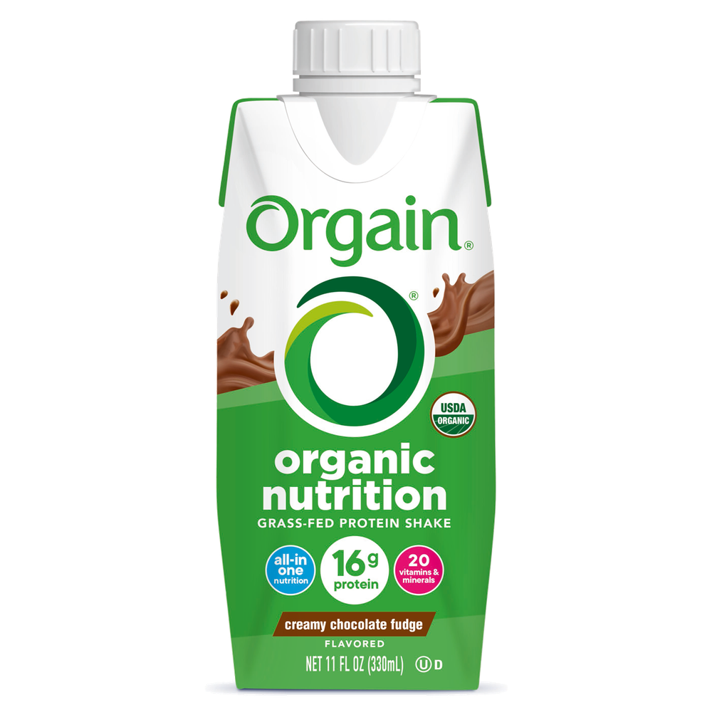 Organic Nutrition Shake Creamy Chocolate Fudge Single Serving Pack