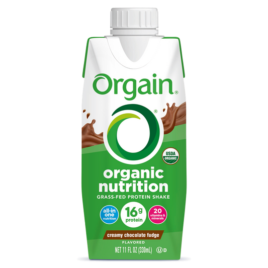 Organic Nutrition Shake Creamy Chocolate Fudge Single Serving Pack
