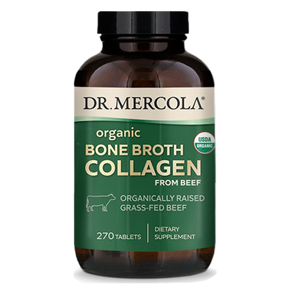 Organic Collagen from Grass Fed Beef Bone Broth 270 Tablets