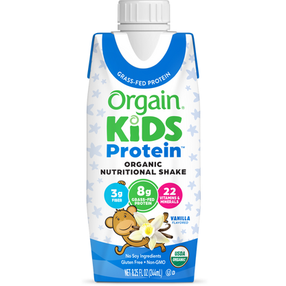 Kids Protein Organic Nutrition Shake Vanilla Single Serving Pack