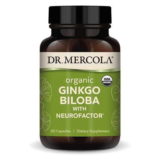 Organic Ginkgo Biloba 30 Capsules
