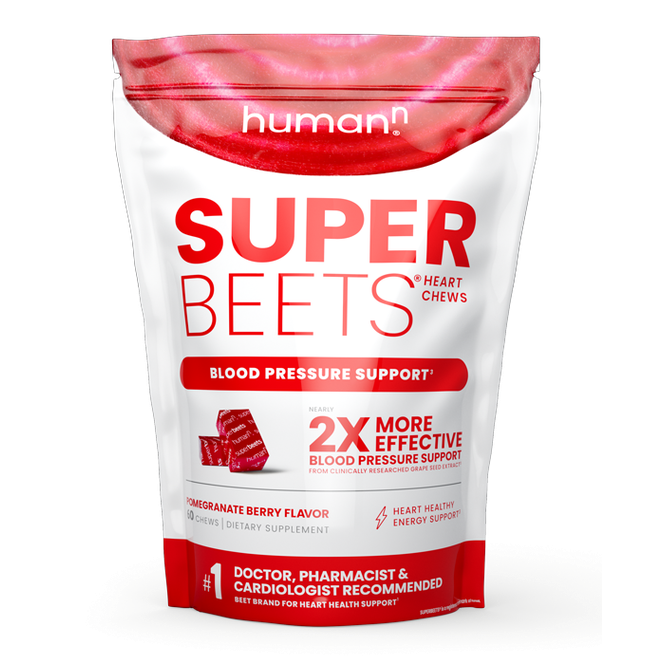 SuperBeets Heart Chews Pomegranate Berry 60 Chews