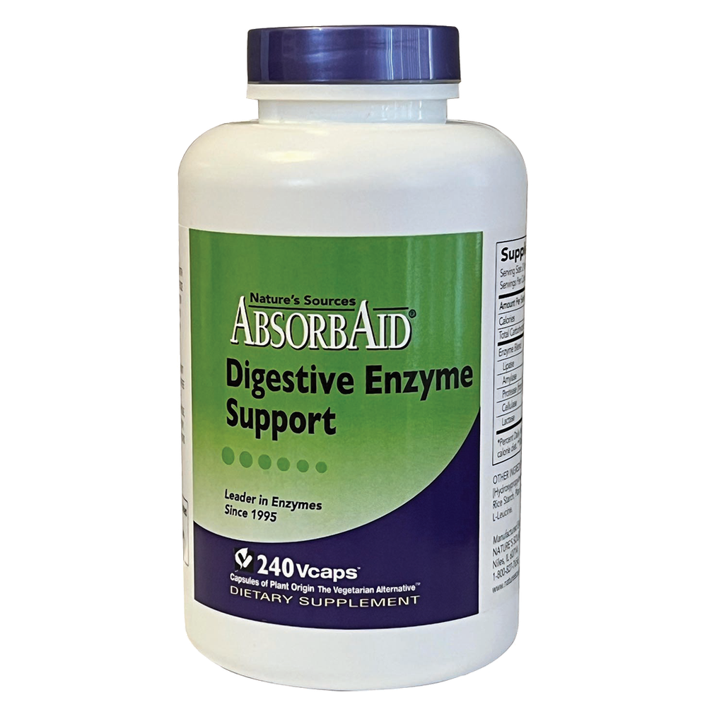 AbsorbAid Digestive Enzyme Support 240 Capsules