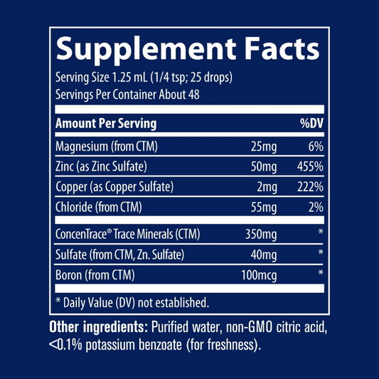 Ionic Zinc 50mg 2 fl oz