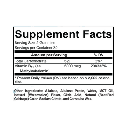 B12 Methylcobalamin 60 Gummies