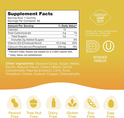 Bone Gummies for Kids 60 Gummies