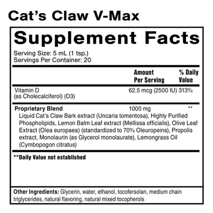 CAT'S CLAW V-MAX 3.38 fl oz
