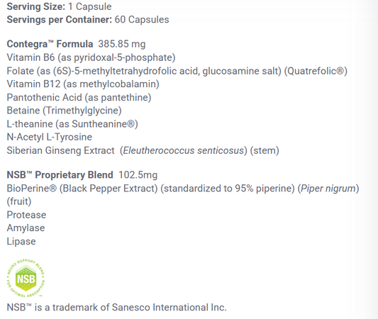 Contegra™  60 Capsules