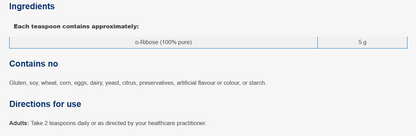 D-Ribose SAP 50 Servings