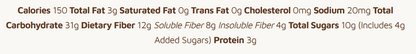 Fiber d'Lish Cinnamon Raisin 16 Bars