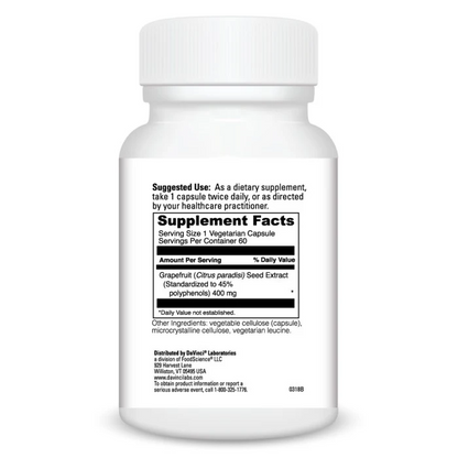 GRAPEFRUIT SEED EXTRACT 400 mg 60 Capsules