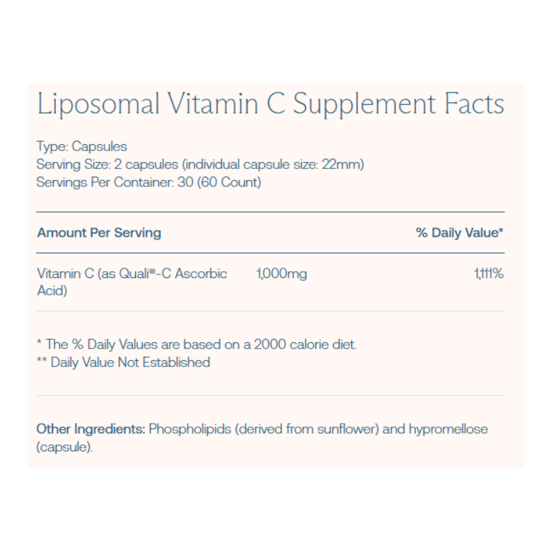 Liposomal Vitamin C 60 Capsules