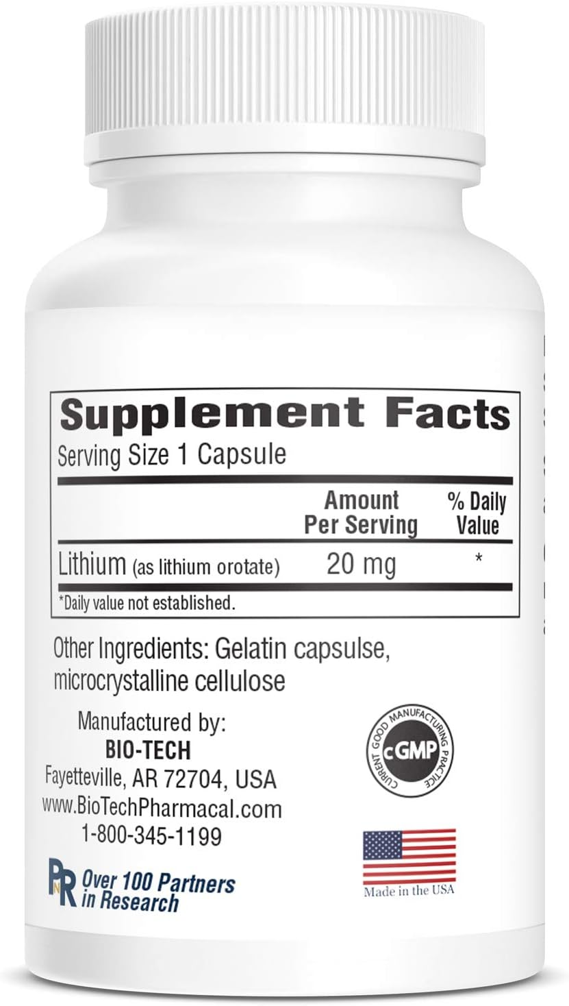 Lith-Oro 20 mg 100 Capsules