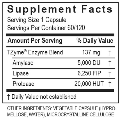 LypoZyme 60 Capsules