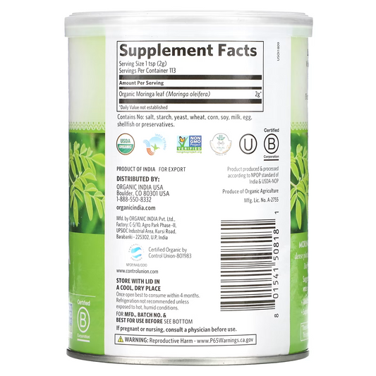 Moringa Powder 113 Serving