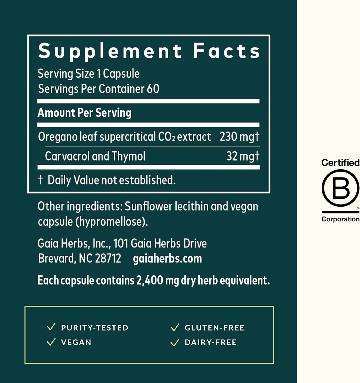 Oil of Oregano 60 Capsules