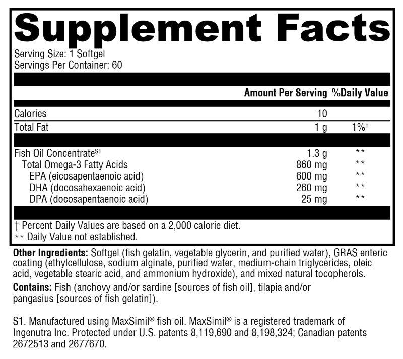 Omega MonoPure® 1300 EC 60 Softgels