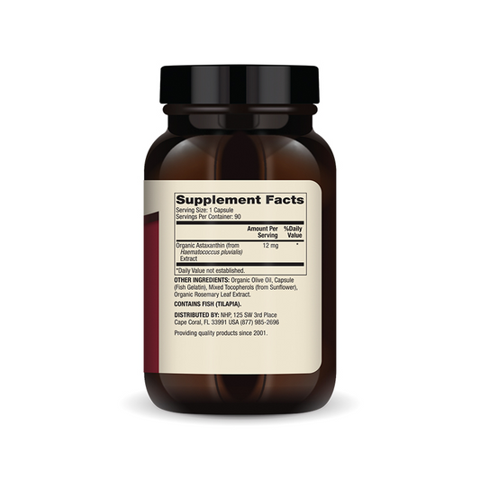 Organic Astaxanthin 12 mg 90 Capsules