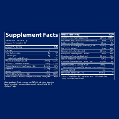 Electrolyte Stamina Power Pak Concord Grape 30 Servings