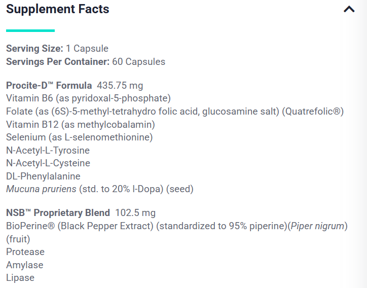 Procite-D™  60 Capsules