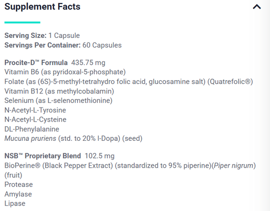 Procite-D™  60 Capsules