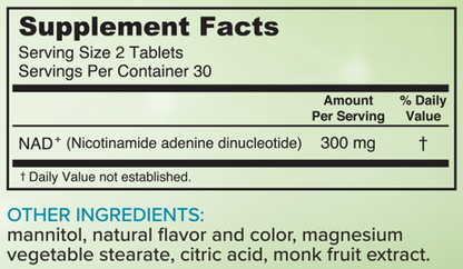 Real NAD+ 60 EZ Melt Tablets