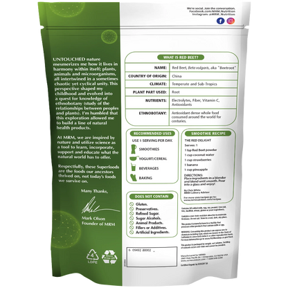 Organic Red Beet Powder 24 Servings