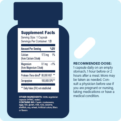 Serrapeptase Pro 120 Capsules