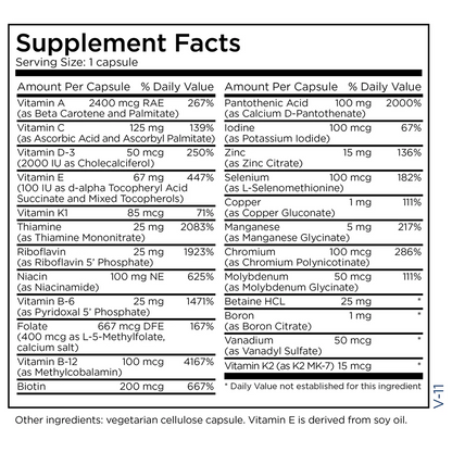 The Big One® Plus without Iron 90 Capsules